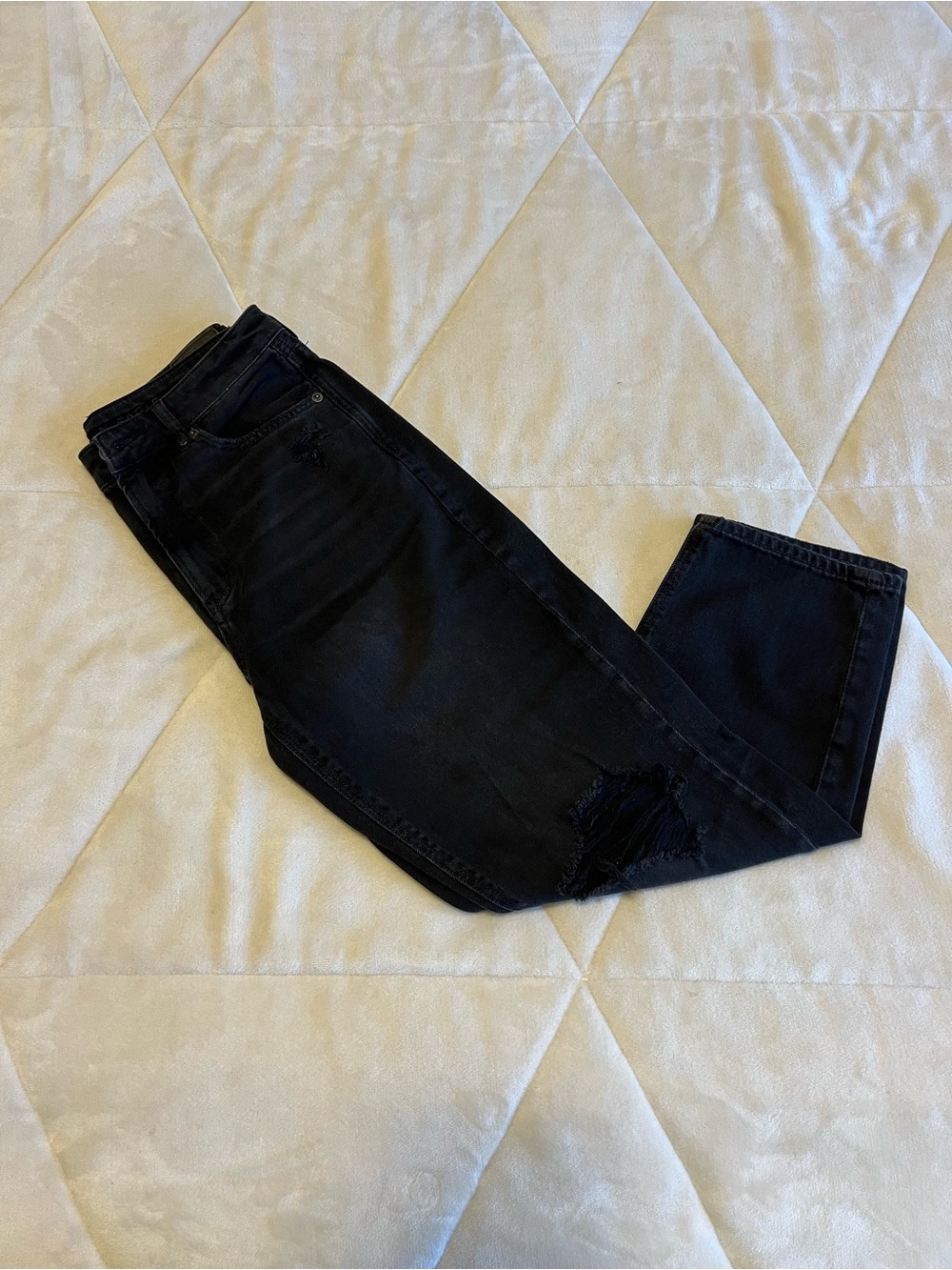 American Eagle Outfitters Women's Black Slim Straight Jeans